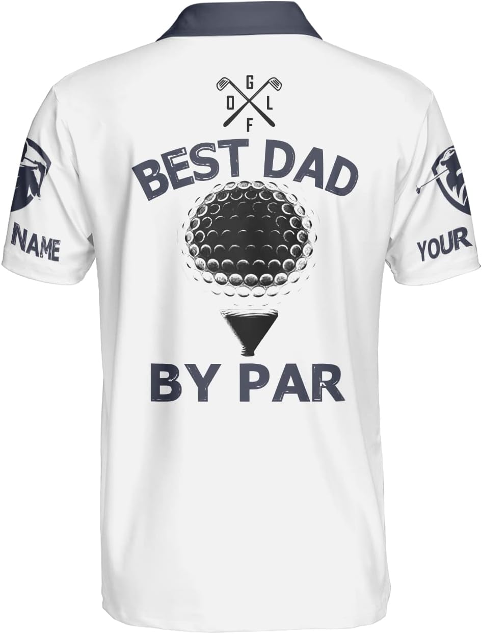 RoyalBro Personalized Funny Golf Polo Shirts for Men, Golf Polo Shirts for Dad, Grandpa Funny Golf Shirts for Men Golf Gift (Golf 9) Multicolor