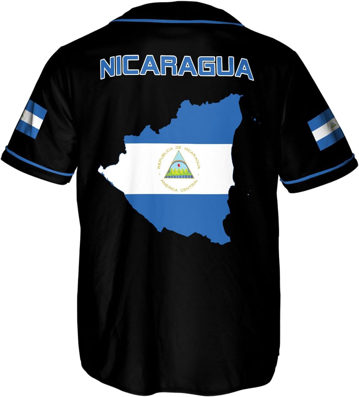 Podagree Personalized Nicaragua Baseball Jersey Shirt Name Nicaraguan Baseball Jersey for Men & Women Nicaraguan Camisas
