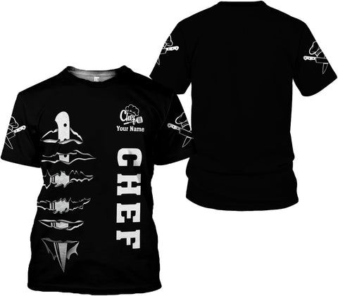 Personalized Chef Shirt, Chef Shirts for Men Chef Shirts for Women, Chef Clothes Gifts for a Chef, Chef Tee Shirts (HD341)