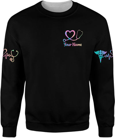 MoonArt Personalized Name Nurse Shirt Nurse Gifts Nurse Graduation Gift Funny Nurse T-Shirt Gift Nursing Emergency Shirts