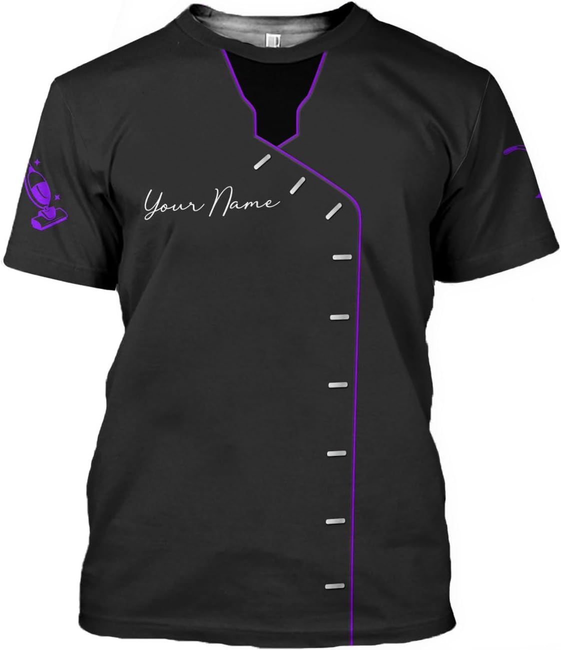 MoonArt Personalized Hoosekeeping Shirts 3D Over Print for Men & Women, Housekeeper House Cleaning Uniforms for Women