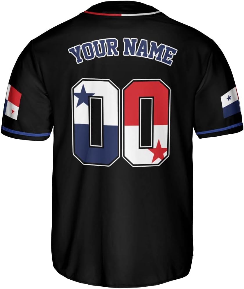 Personalized Panama Baseball Jersey Camisa Shirt, Panamanian Flag Jersey, Panamanian Pride Jersey for Men and Women