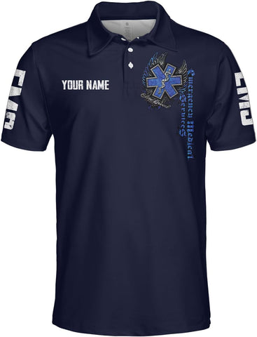 Personalized EMS EMT Tshirt and Polo for Men and Women, Uniform Emergency Paramedic Shirts, Medical Technician Nurse Gifts