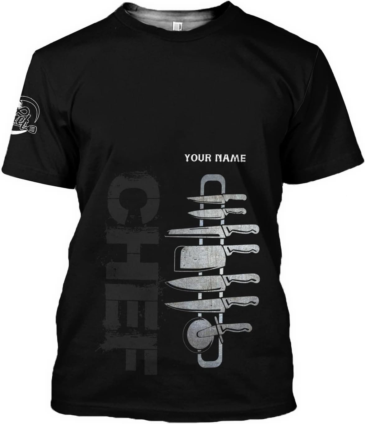 Personalized Chef Shirt Master Chef 3D Shirts Chef Gifts Custom Name Chefs Shirt for Men and Women, Tshirt Chef Utility Shirt