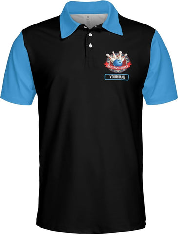 Ligthuy Personalized Name Bowling Polo Shirts 3D for Men and Women, Bowling Shirt, Bowling Shirts for Men Team Bowling Shirt