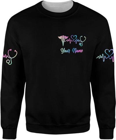 MoonArt Personalized Name Nurse Shirt Nurse Gifts Nurse Graduation Gift Funny Nurse T-Shirt Gift Nursing Emergency Shirts