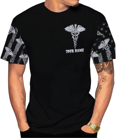 MoonArt Personalized Name Nurse Shirt Nurse Gifts Nurse Graduation Gift Funny Nurse T-Shirt Gift, Nursing Emergency Shirts