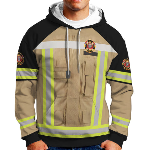 Personalized Name Firefighter 3D Shirt, Custom Fire Man Firefighter Gift shirt, Unisex Tshirts 3D for Men