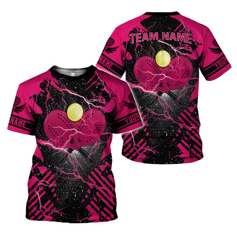 Custom Team Name and Name PADEL 3D Shirt for Men Women, Custom Bingo game Shirts for Team