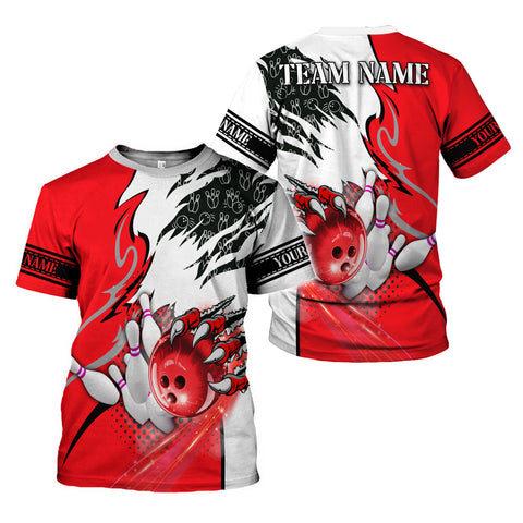 Personalized Bowling Shirt 3D, Custom Name Bowler Gift shirt, 3D All Over Printed Shirt for Men, Women