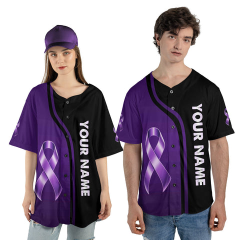 Personalized Pancreatic Cancer Jersey with Name, No one fight alone Pancreatic Cancer Jersey