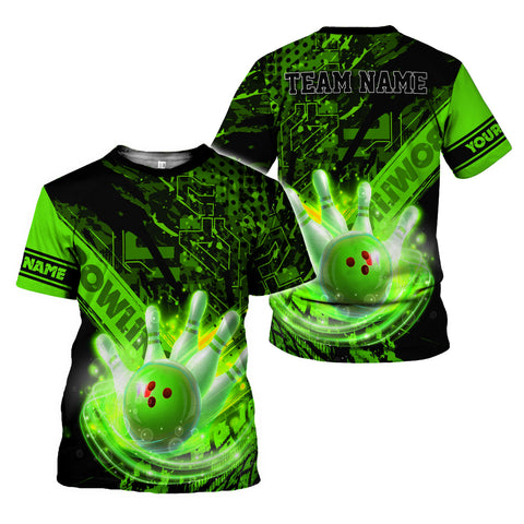 Personalized Bowling 3D Shirt for Men Women, Custom Name and Team Name Bowler Gift shirt, 3D All Over Printed Shirt