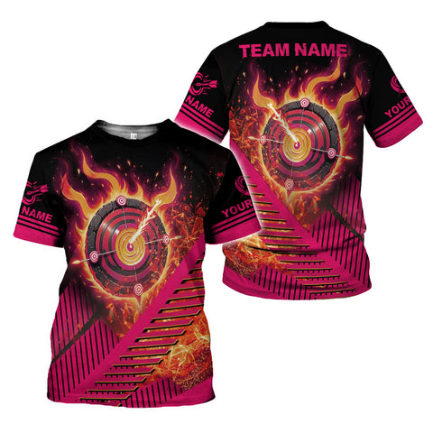Personalized Dart Shirts Men Women 3D Polo Custom Name Team Jersey Funny Dartboard Shirt S-5XL Gifts