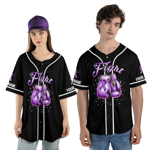 Personalized Name Pancreatic Cancer Awareness Jersey, In this family no one fight alone Pancreatic Cancer Support Jersey