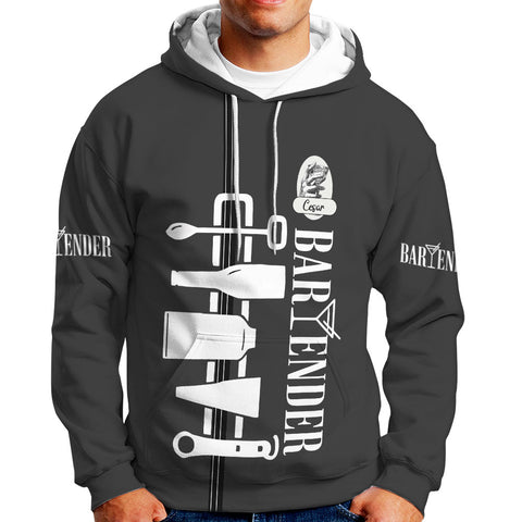 Personalized Bartender 3D Shirt with Name, Custom Bartender Tshirts, Bartending 3D shirts for Bartender, Barista Camisas Tshirt