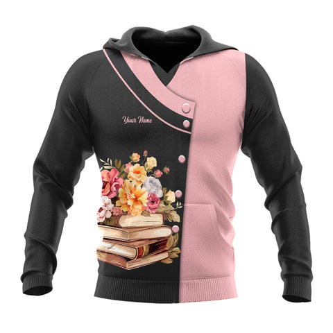 Personalized Name Librarian 3D Shirt for women, sweatshirt hoodie zip hoodie Librarian 3D unisex shirt