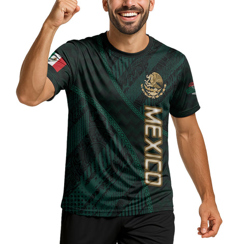 Personalized Mexican Soccer Jersey with Name Number, Men's Quick Dry Soccer Jersey, Football Uniforms for Team