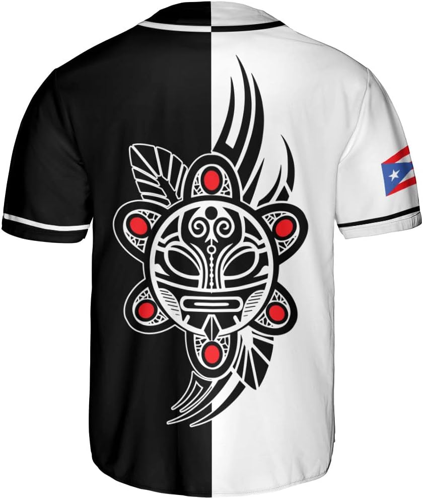 Personalized Puerto Rico Baseball Shirt, Customized Team Name Puerto Rican Baseball Jersey for Men
