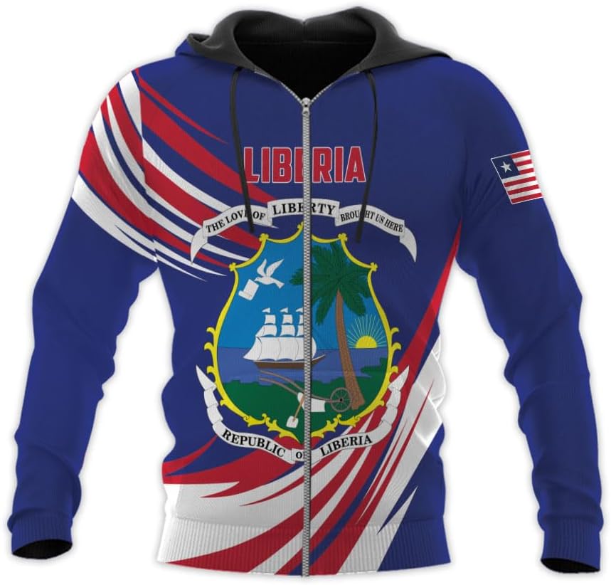 Royal Fight Personalized Liberia Shirts Liberian Pride Flag Shirt Liberia Flag Shirts Liberia Flag Gift T-Shirt for Men Women