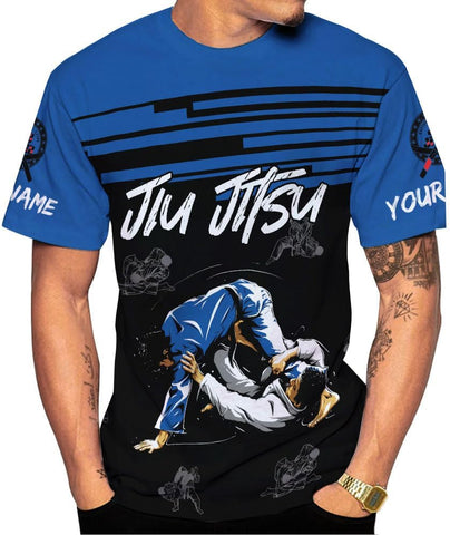 Personalized Jiu Jitsu 3D Shirts for Men, Women Jiu Jitsu Shirt, Jiu Jitsu Gifts, Jiu Jitsu T Shirt, Jujitsu Gifts (HD296)