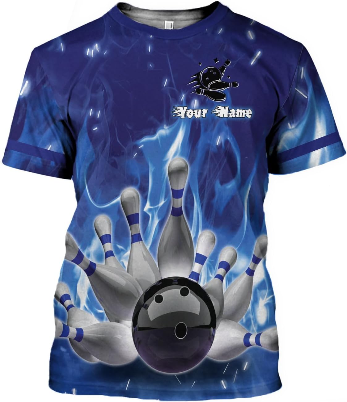 Pretyprints Personalized Bowling Shirt - Custom Bowling Gift for Women & Men