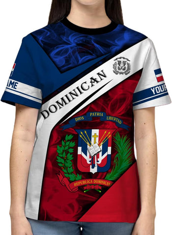 Custom Dominican Republic 3D Shirts for Men Dominicana Flag Shirts Dominican Flag Tshirt Dominican Independence Day