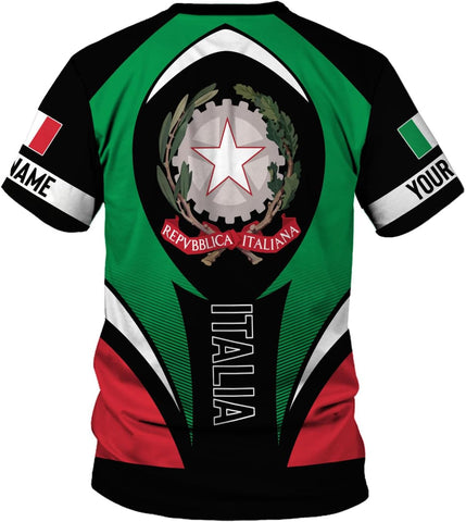 Parvii Personalized Italian Shirt, Italian Shirts for Men & Women, Italia T Shirts, Italy Tshirt, Italian Flag Shirt Gift