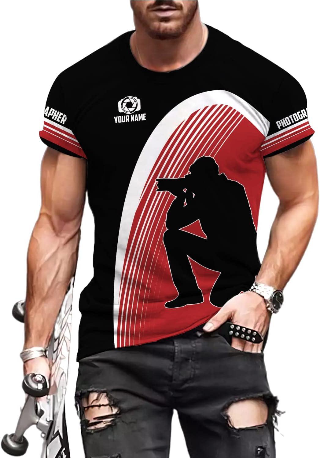 HomeDesign Personalized Photography Shirt Photographer Shirts Photographic Camera Tshirt Men & Women Photographer Gifts