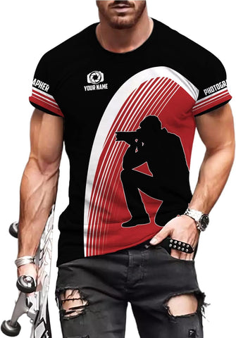 HomeDesign Personalized Photography Shirt Photographer Shirts Photographic Camera Tshirt Men & Women Photographer Gifts