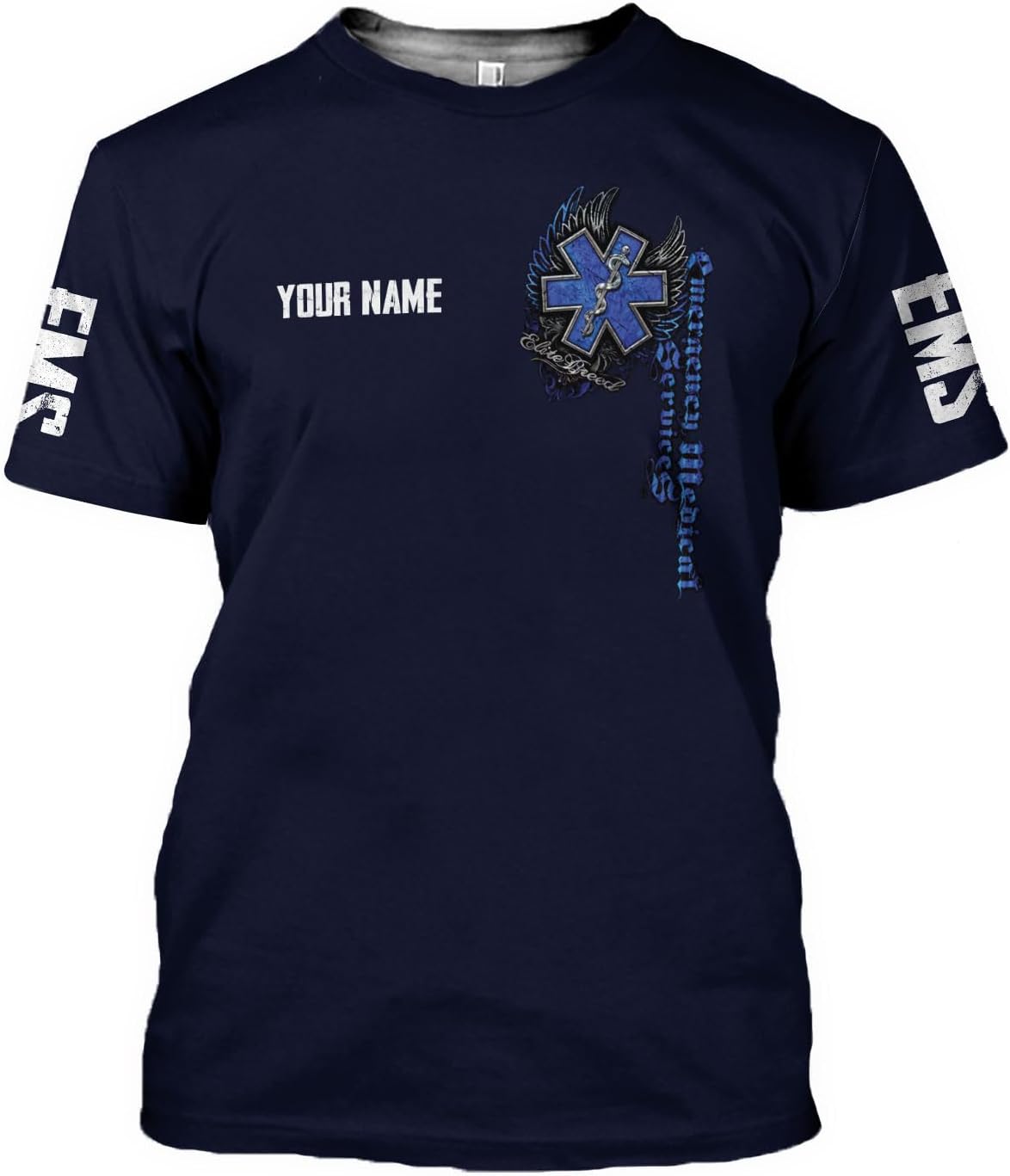 Personalized EMS EMT Tshirt and Polo for Men and Women, Uniform Emergency Paramedic Shirts, Medical Technician Nurse Gifts