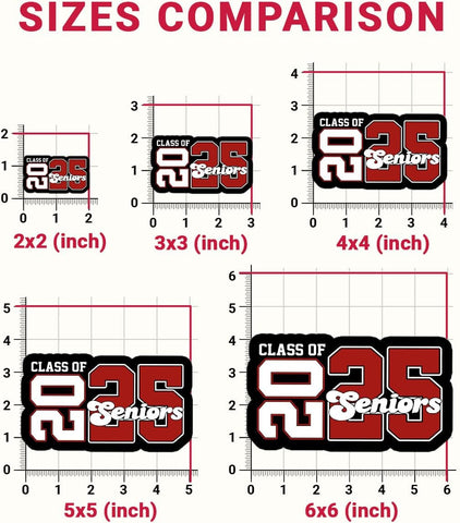3 Pcs Class of 2025 Stickers, Class of 2025 Decorations, Graduation 2025, 2025 Senior- Stickers for Laptop Water Bottle Phone Car Window Helmet Vinyl Stickers 3 Inches (C3)