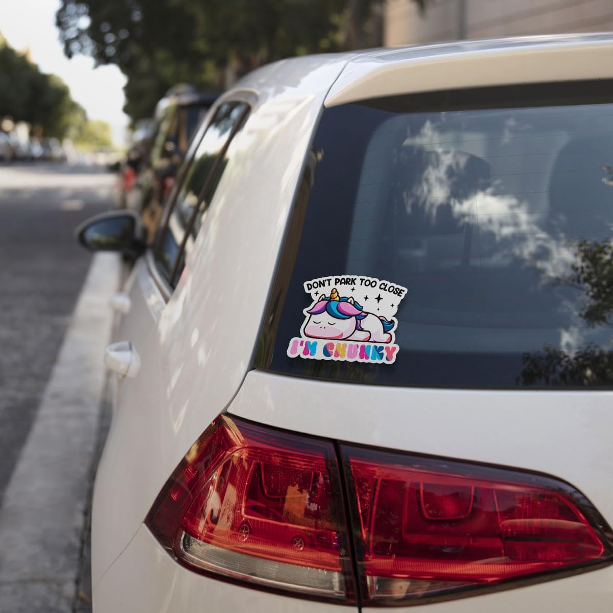 3 Pcs Don't Park Too Close I'm Chunky Sticker, Dont Park Too Close Im Chunky Car Sticker, Don't Park Too Close I'm Chunky Car Decal Funny Chunky Stickers for Car Truck Laptop Phone Helmet 5" (C2)