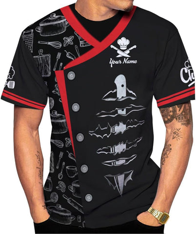 Custom Personalized 3D Chef Shirt Gifts for Lover