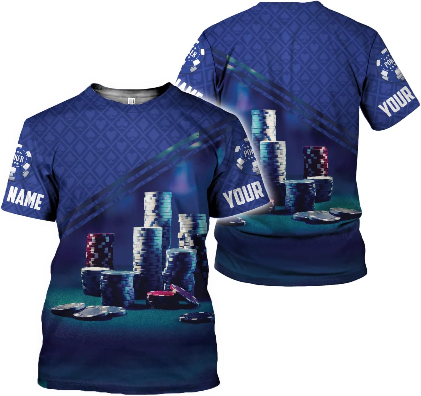 Royal Fight Personalized Poker Shirt 3D Funny Poker Shirt for Men Casino Poker Shirt Gifts Men Women Funny Poker Gift