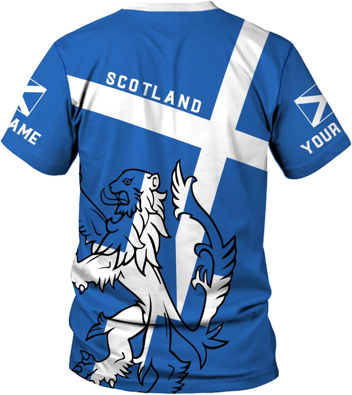 MoonArt Personalized Scotland Shirt, Scottish Lion Rampart Tshirts Retro Graphic, Scots T Shirt, Scotland Coat of Arms