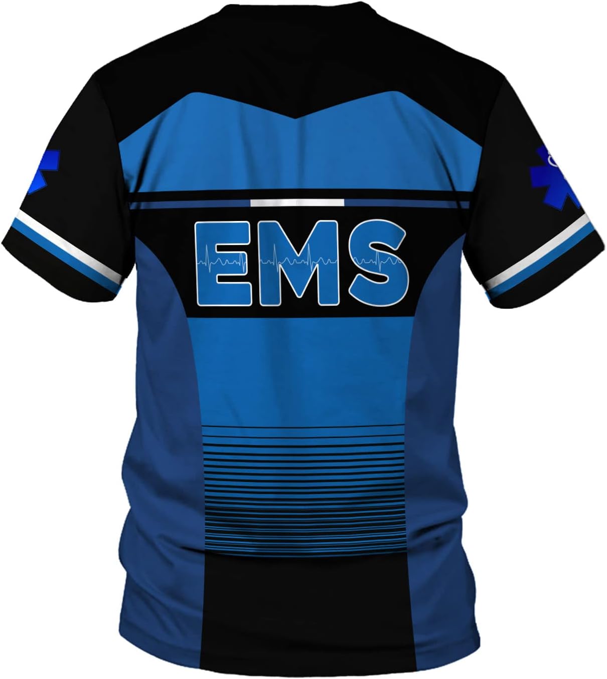 Mostefy Personalized Name EMS Shirt 3D Uniform Emergency Medical Technician, EMS Shirts for Men, EMT Shirt, Paramedic Shirt