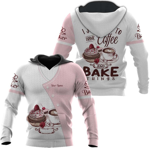 Personalized Name Baking 3D Shirt for Baker, Baker Cooking Gifts Tees, Funny Bake Machine Shirt, Baker Lover Shirt