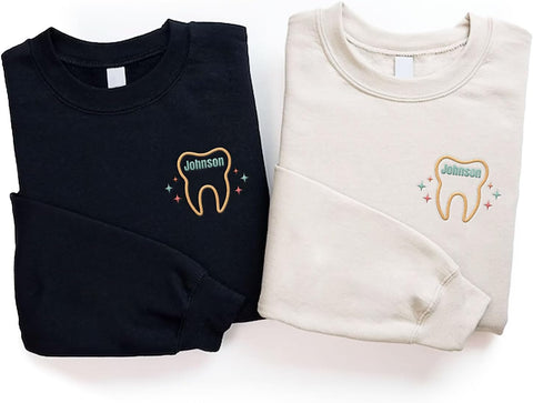 Custom Dental Sweatshirt, Dental Sweatshirts for Women, Dental Hygienist Assistant Sweatshirt, Dental Student Shirts Hoodies