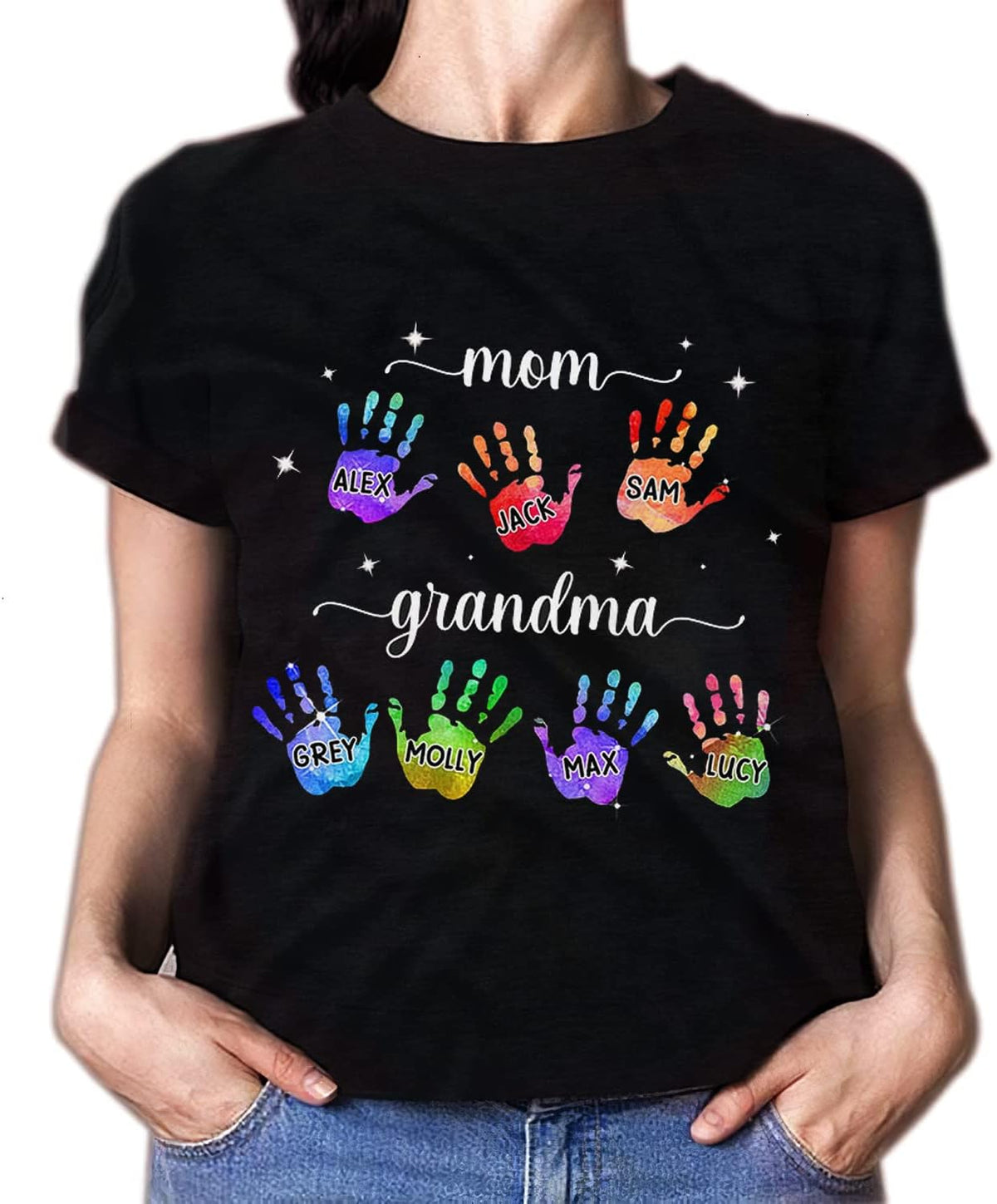 Personalized Mother's Day Tee, Mom and Grandma Belong to Kids, Grandkids Names Shirt for Nana Mimi Mom Grandma Mamaw