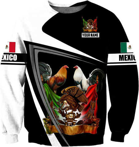 Personalized Name Mexican Hoodie 3D, Customized Mexico Hoodies for Men & Women