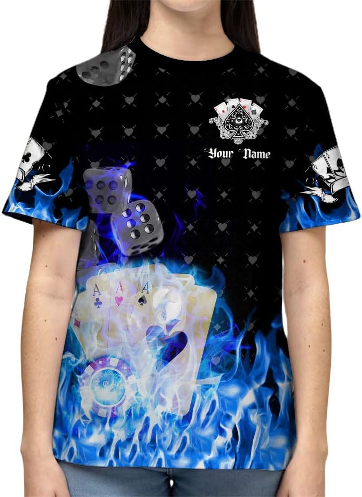 Royal Fight Personalized Poker Shirt 3D Funny Poker Shirt for Men Casino Poker Shirt Gifts Men Women Funny Poker Gift