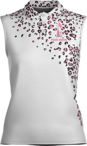 Podagree Personalized Golf Polo Shirts for Women Sleeveless with Collar, Funny Shirts for Women, Ladies Sleeveless Golf Shirt