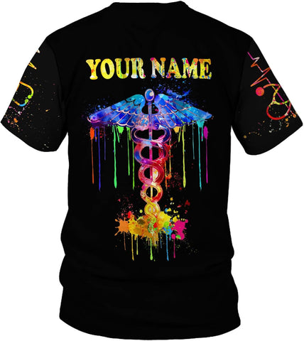 Custom Er Nurse Shirts for Women Future Nurse Shirt 3D Nursing Shirts for Nurses Emergency Nurse Shirt CNA Shirts CNA Shirt