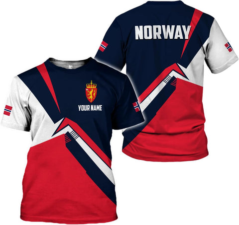 Personalized Norway Shirts, Norway Flag Pride T-Shirt, Norwegian Shirt for Men, Norway Short Sleeves T-Shirt S-5XL (NW 2)