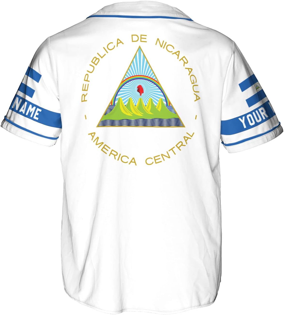 Royal Fight Personalized Nicaragua Baseball Jersey Custom Nicaragua Baseball Jersey for Men Women Nicaraguan Camisas Shirt