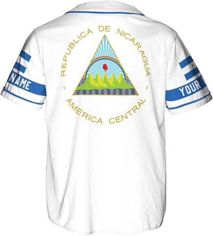 Royal Fight Personalized Nicaragua Baseball Jersey Custom Nicaragua Baseball Jersey for Men Women Nicaraguan Camisas Shirt