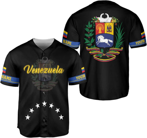 Custom Venezuela Jerseys for Men Venezuela Flag T-Shirt Venezuela Coat of Arms Shirt Venezuelan Pride Venezuela Flag Jerseys