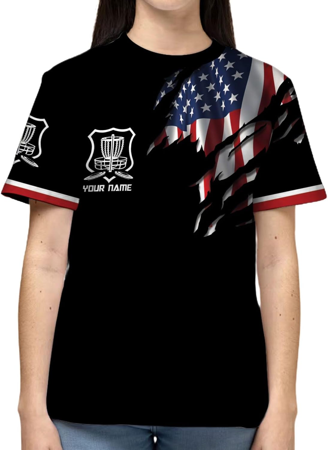 Personalized Disc Golf T-Shirt 3D All Over Printing S-5XL, Disc Golf Shirts for Men, Mens Disc Golf Tee Shirt