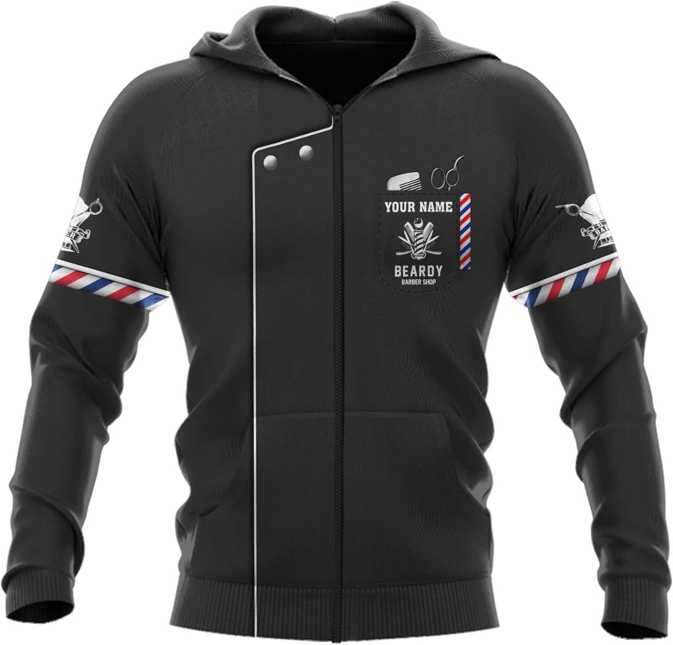 Personalized Barber Shirts Unisex All Over Printed Sportwear Hoodie, T Shirt, Zip Hoodie, Sweatshirt for Men Women