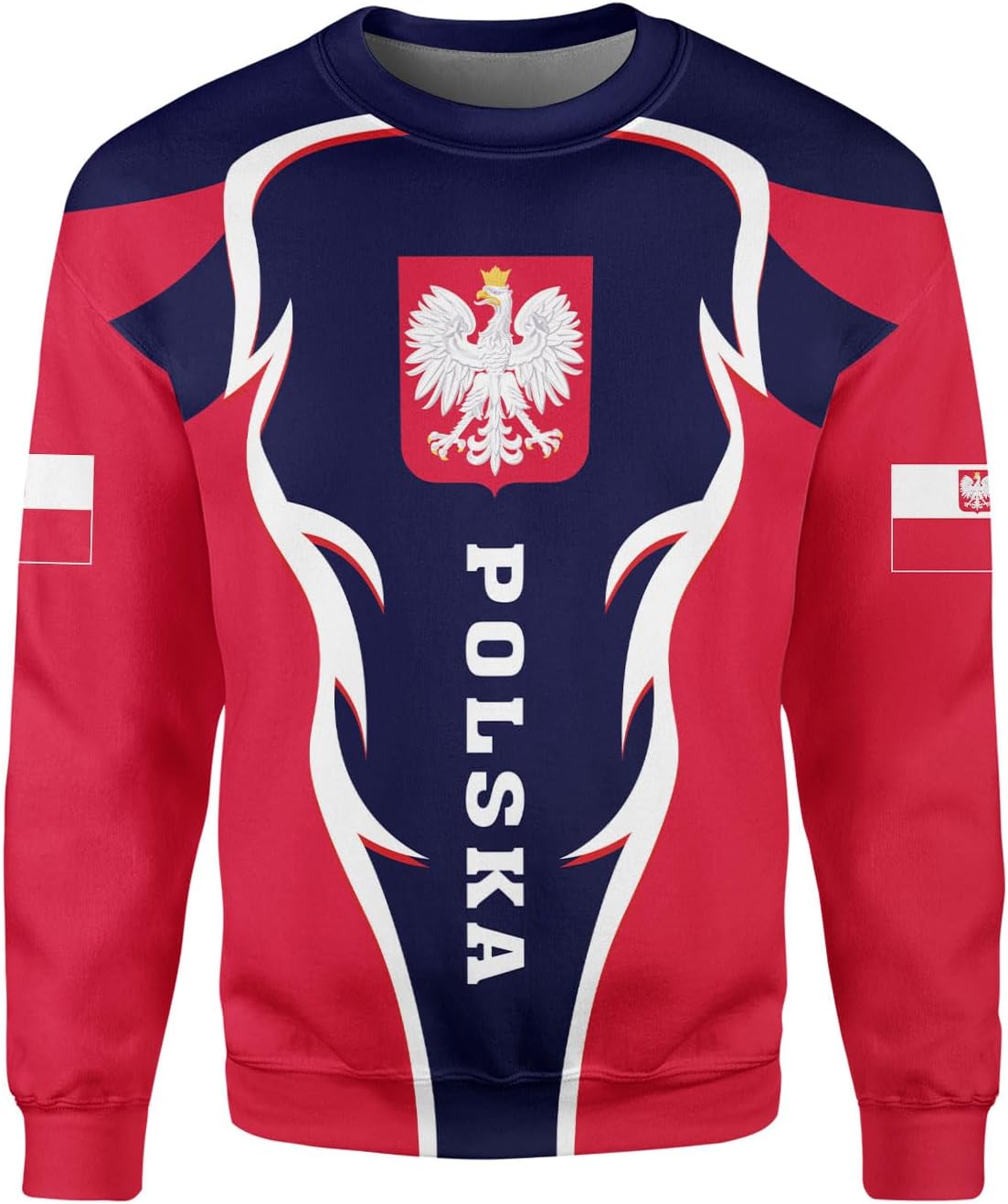 Vybonz Personalized Poland Hoodie Women & Men 3D, Poland Pride Shirt Polish Eagle